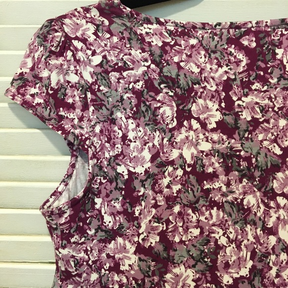 LOFT cap sleeve floral dress NWT size SP - Picture 6 of 8
